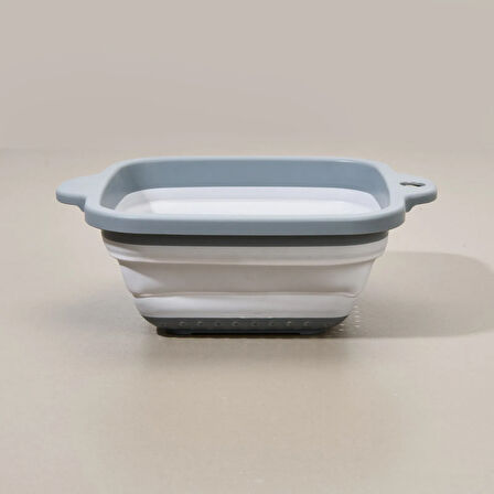 Akordeon Kare Süzgeç - Gri