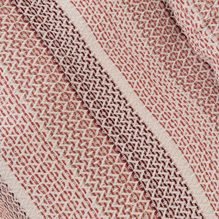 Soft Vita Tek Kişilik Pike - Ekru / Kiremit - 160x230 cm