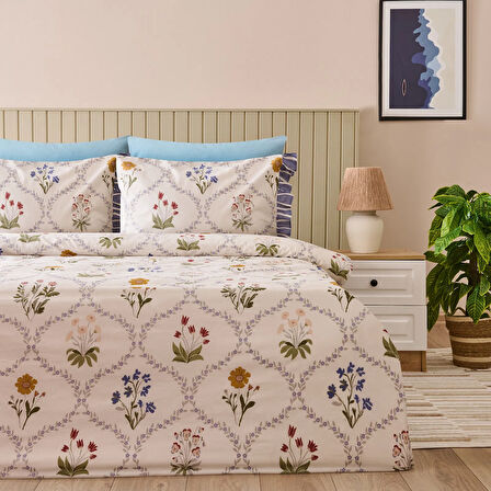 Soft Nostra Tek Kişilik Nevresim Takımı - Ekru