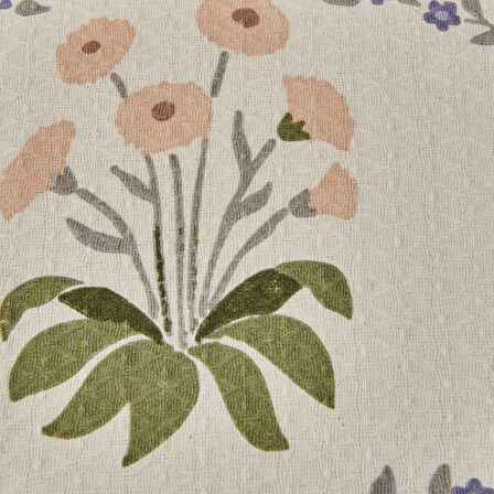 Soft Nostra Tek Kişilik Pike Takımı - Ekru