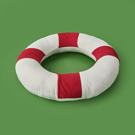 Soft Can Simidi Figürlü Yastık - Beyaz - 36x36 cm