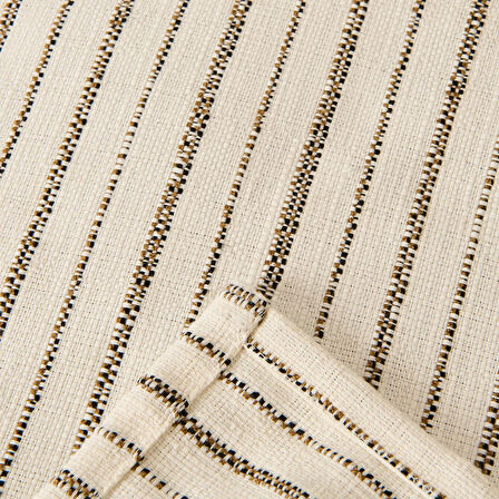 Soft Brisa Çift Kişilik Pike - Ekru / Siyah- 220x240 cm