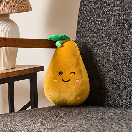 Soft Armut Figürlü Yastık - Sarı - 25 cm