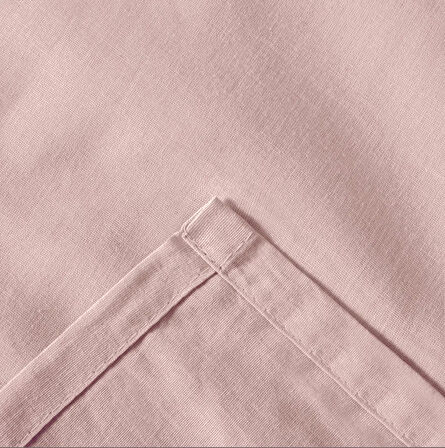 Soft Basic Tek Kişilik Düz Kenar Çarşaf - Gülkurusu - 160x240 cm