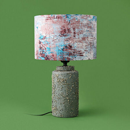 Lighting Arden Abajur - Gri / Renkli - 48,5x30x30 cm
