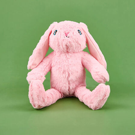 Soft Tavşan Figürlü Yastık - Pembe - 25x35 cm