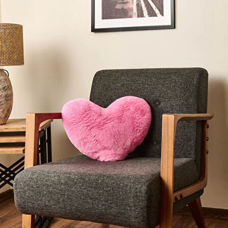 Soft Love Figürlü Yastık - Pembe - 45 cm