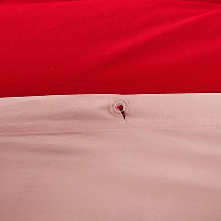 Soft Love Çift Kişilik Nevresim Takımı - Kırmızı / Pembe