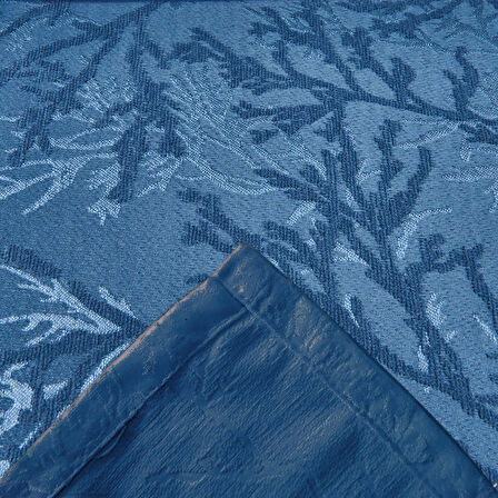 43173 Jakar Dokuma 4 Parça Yatak Örtüsü Seti - Lacivert