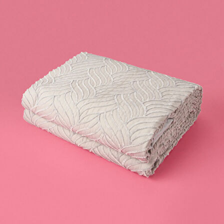 Store Elenora Çift Kişilik 3 Parça Yatak Örtüsü Seti - Gri