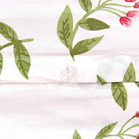 Soft Carlene Çift Kişilik Nevresim Takımı - Ekru / Yeşil