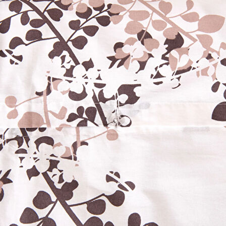 Soft Gren Çift Kişilik Nevresim Takımı - Beyaz / Gri