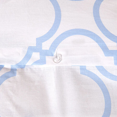 Soft Toeget Çift Kişilik Nevresim Takımı - Beyaz / Mavi