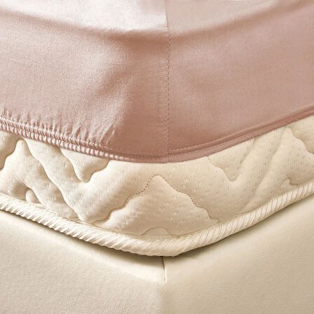 Soft Tek Kişilik Lastikli Çarşaf - Toz Pembe - 100x200 cm