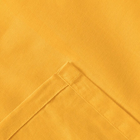 Soft Çift Kişilik Düz Kenar Çarşaf - Hardal - 240x260 cm