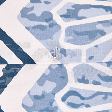 Soft Lile Çift Kişilik Nevresim Takımı - Ekru / Mavi