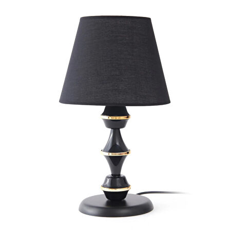 Light Berlin Metal Abajur - Siyah - 43x25x25 cm