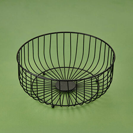 Metal Banyo Organizeri - Siyah - 28 cm