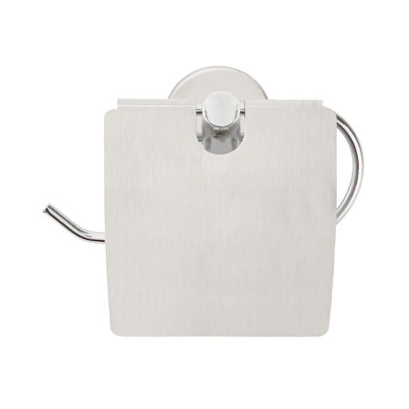 Lüx Geniş Kapaklı Kağıtlık - Krom - 13x5x12,3 cm