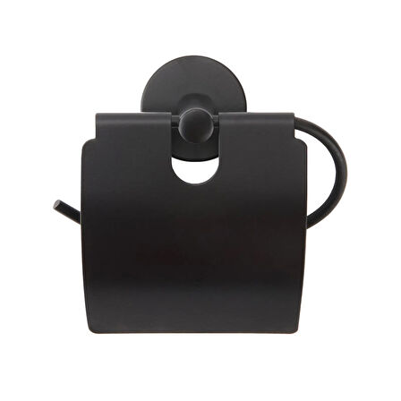 Lüx Geniş Kapaklı Kağıtlık - Siyah - 13x5x12,3 cm