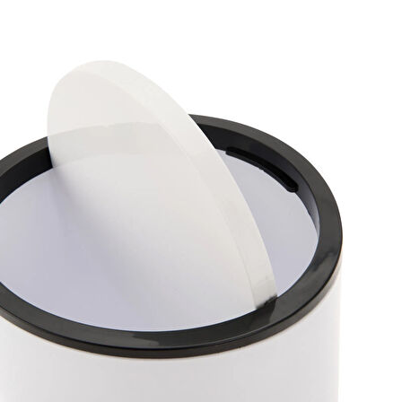 2'li Çöp Kovası Seti - Beyaz - 5 lt + 2 lt