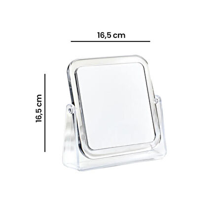 Store Kare Makyaj Aynası 4x Yakınlaştırma