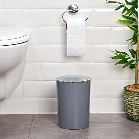 Lenox Çöp Kovası - Gri - 6 lt