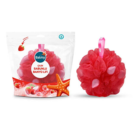 Çilek Sabunlu Banyo Lifi