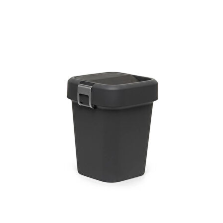 Comfort Dust Bin Siyah Çöp Kovası - 8 lt
