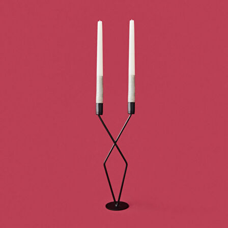 Deco Alessa Şamdan - Gold - 32 cm