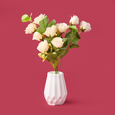 Deco Line Dekor - Beyaz - 10 cm