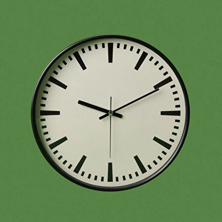 Deco Nautical Fun Duvar Saati - Siyah - 30 cm