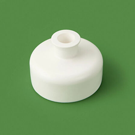 Deco Carly Şamdan - Beyaz - 7x9 cm