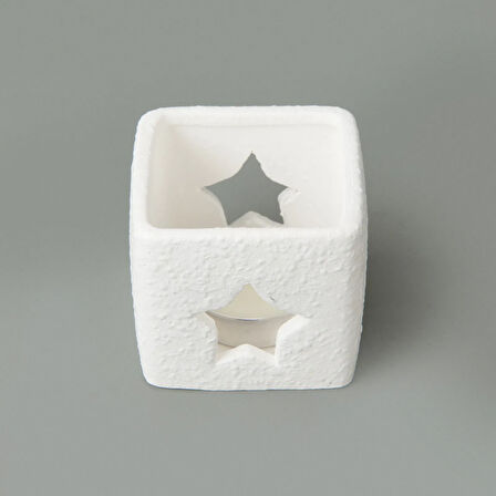 Deco Love Mumluk - Beyaz - 6x6 cm