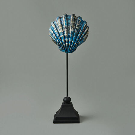 Deco Seashell Dekor - Mavi / Gold - 32 cm
