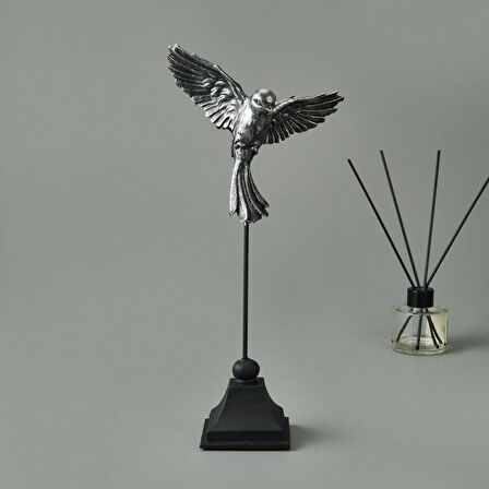 Deco Uccello Dekor - Siyah / Gümüş - 32 cm