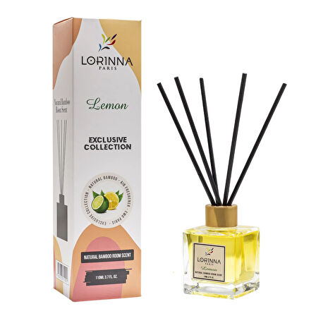 Lemon Çubuklu Oda Kokusu - Şeffaf - 110 ml