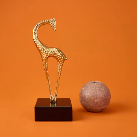 Deco Giraffe Dekor - Gold - 27 cm
