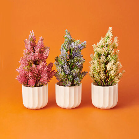 Dekor Yapay Çam - Asorti - 10,5x26 cm