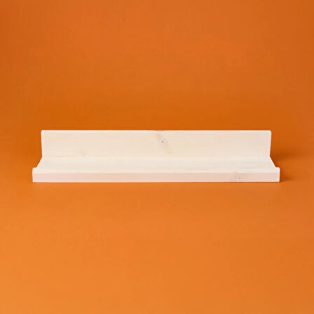 Dekor L Duvar Rafı - Beyaz - 49x14x7 cm