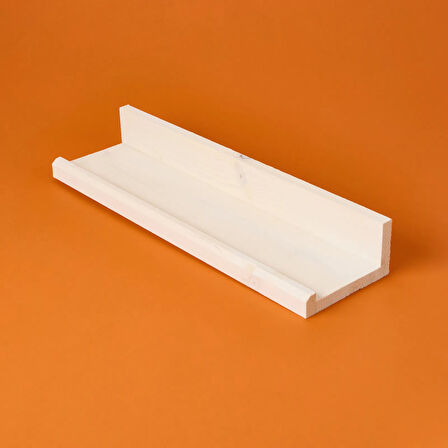 Dekor L Duvar Rafı - Beyaz - 49x14x7 cm