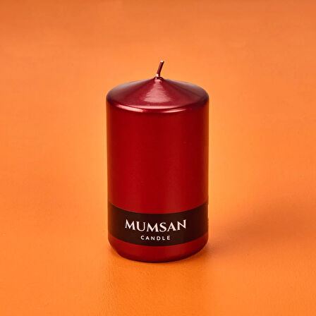 Baton Mum - Metalik Bordo - 10x6 cm