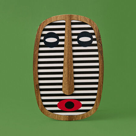 Deco Mask Duvar Panosu - Beyaz - 20 cm