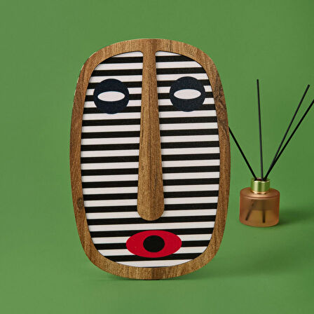 Deco Mask Duvar Panosu - Beyaz - 20 cm