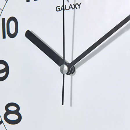 212-K Modern Duvar Saati - Siyah - 25,5 cm