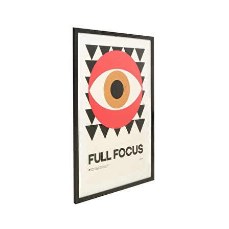 Deco Full Focus Tablo - Kırmızı / Siyah - 50x70 cm