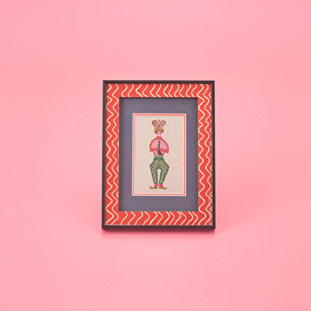 Deco İnstrumentistas Çerçeve - Turuncu / Beyaz- 15x21 cm