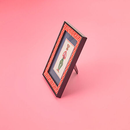 Deco İnstrumentistas Çerçeve - Turuncu / Beyaz- 15x21 cm