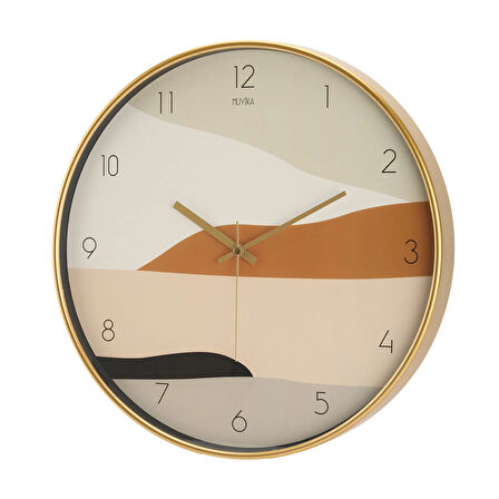 Pino Camlı Duvar Saati - Renkli - 42 cm