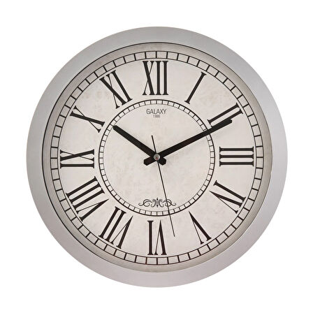 Premium Duvar Saati - Gri - 35 cm